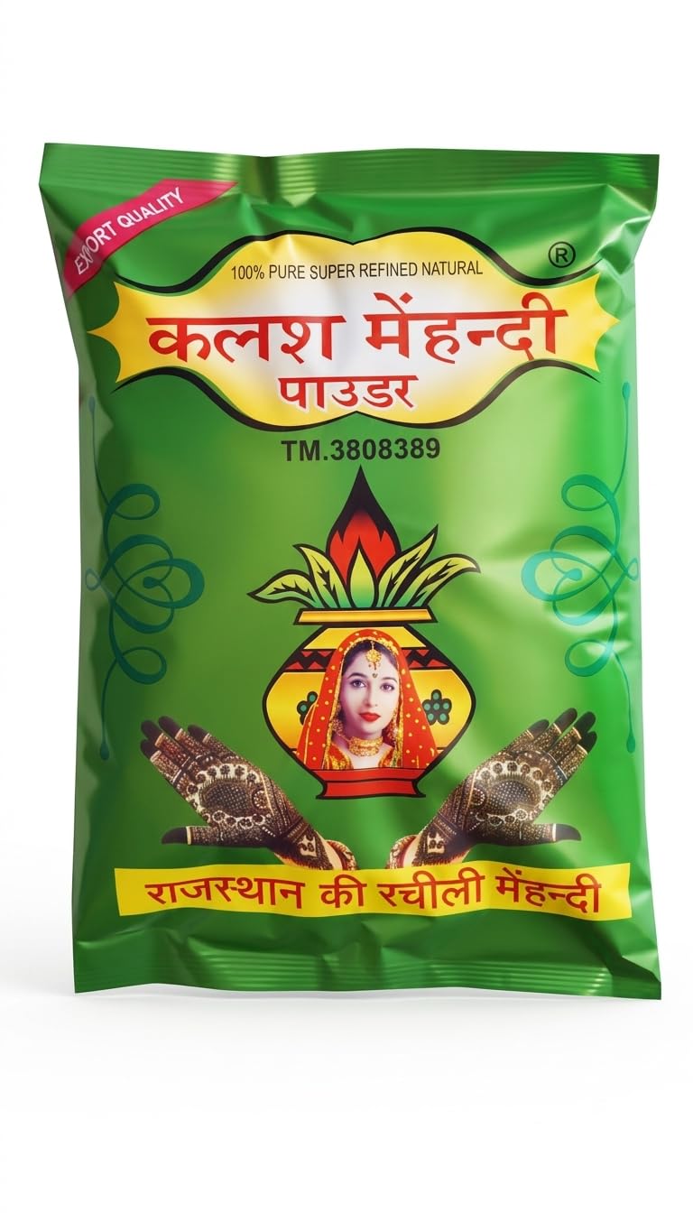 Kalash Rajasthani sojat Henna Leaves Powder/Mehandi Natural & Premium (400gm)-picture-39