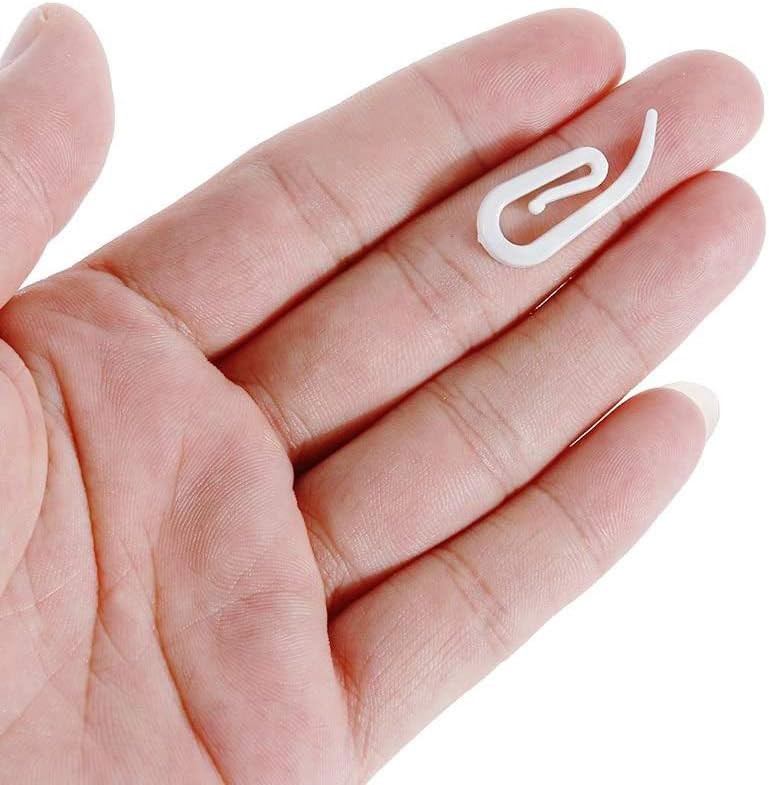 100 Pieces Plastic Sliding Curtain Hooks, Window Glider Sliding Curtain