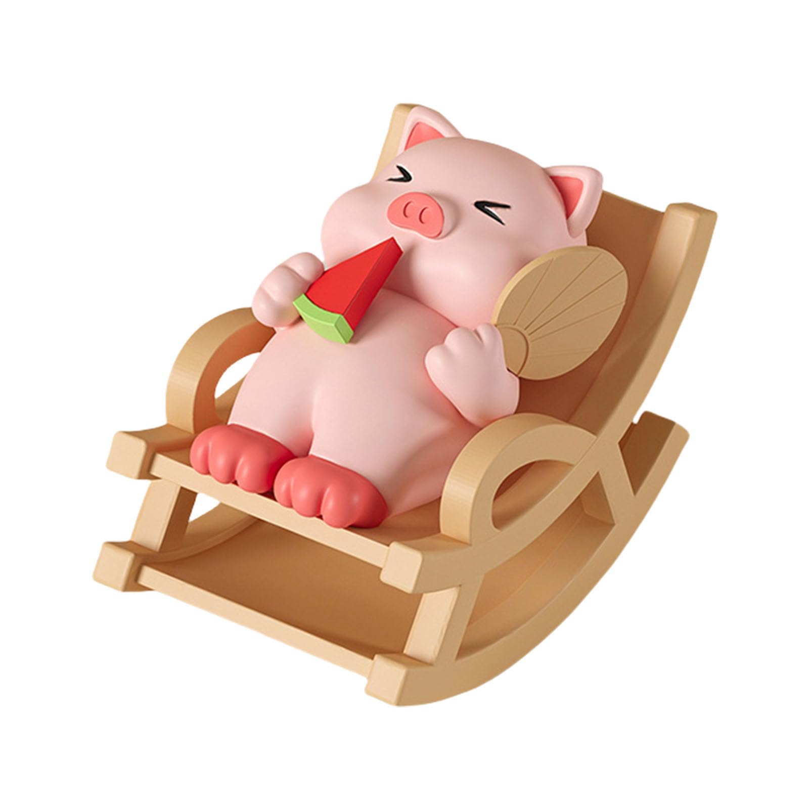 Rxgiasup A Cartoon Nimal Nd Rocking Chair Figurine Resins Ornament Phone Holder For Home Tabletop Decors Nd Bookshelf Display Nimal Statue