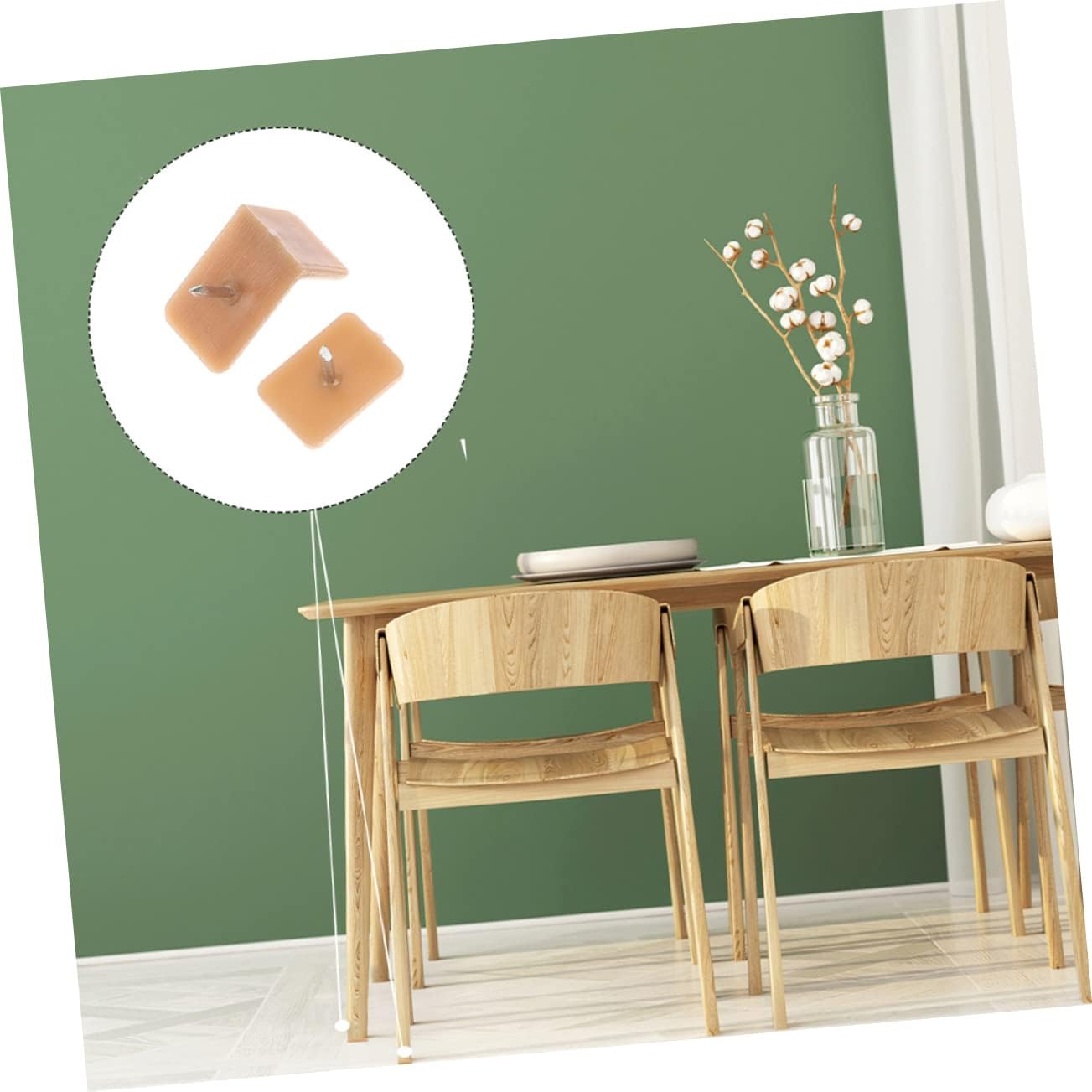 NUOBESTY 160pcs Chair Leg Pads Drawer Furniture Protectors for Hardwood Floors Easy to Install Shaped Shape for Wardrobe and Desk Applications