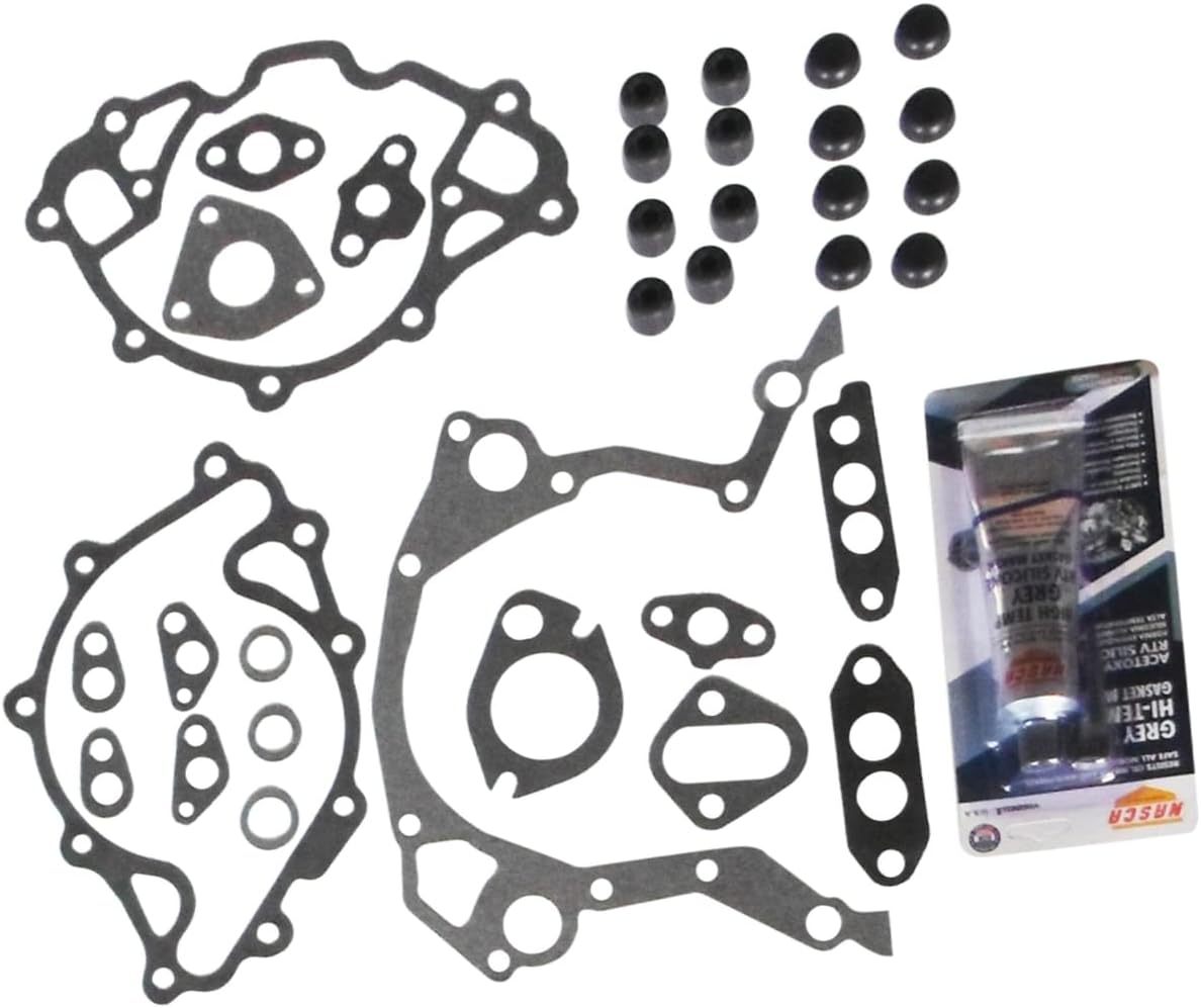 Full Engine Gasket Set w/Seal Silicone for Ford 260 289 302 1963-1982 4.3L 4.7L 5.0L V8