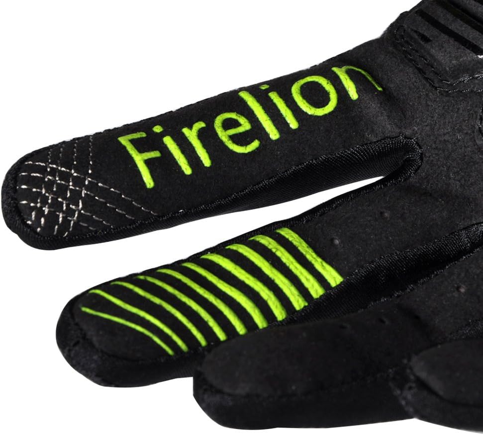 FIRELION Cycling Gloves Bike Bicycle Gloves - Breathable Padded Shock-Absorbing Anti-Slip - MTB DH Road Touch Recognition Full Finger Gloves for Men/Women : Sports & Outdoors
