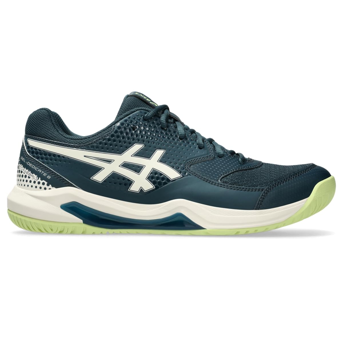 Asics Men's Gel-Dedicate 8 Pickleball Shoes, 8, Tranquil Teal/Cream