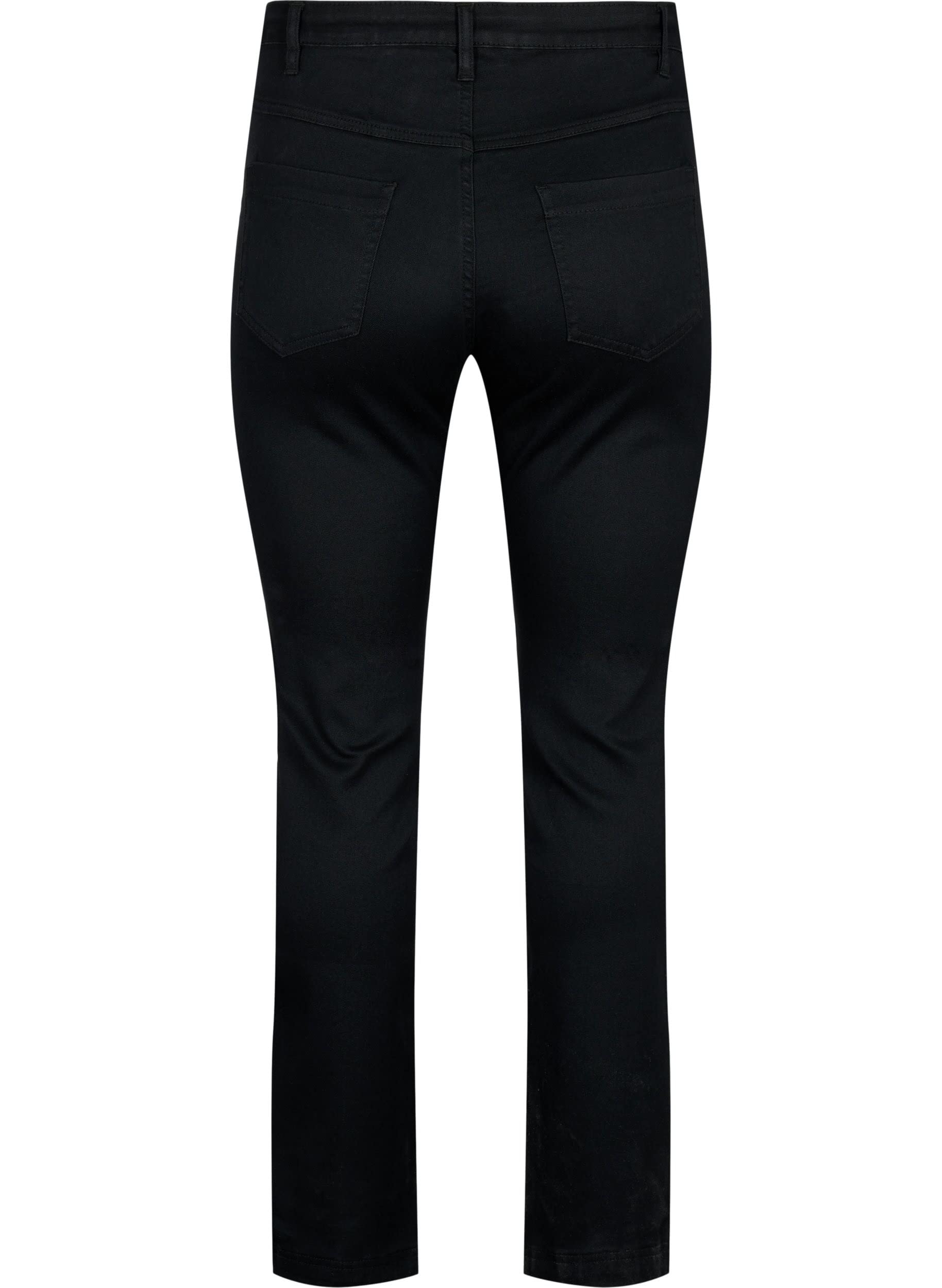 Zizzi Emily Jeans Damen Große Größen - Slim Fit Damenjeans mit Normaler Taillenhöhe/Mid Waist - Plus Size-Hose aus Baumwollmischung mit Stretch-Anteil