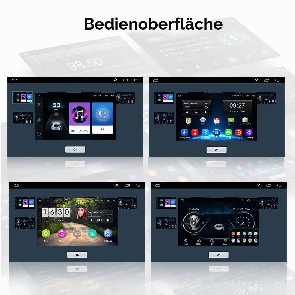 7 Zoll Android Autoradio mit GPS Navigation, WiFi Ersatz für Mercedes Benz A Class W169 A150/A160/A170/A180/A200/B Class W245/V Class W639 W447/Vito/Viano/W906 Sprinter 2500 3000/VW Crafter 2006
