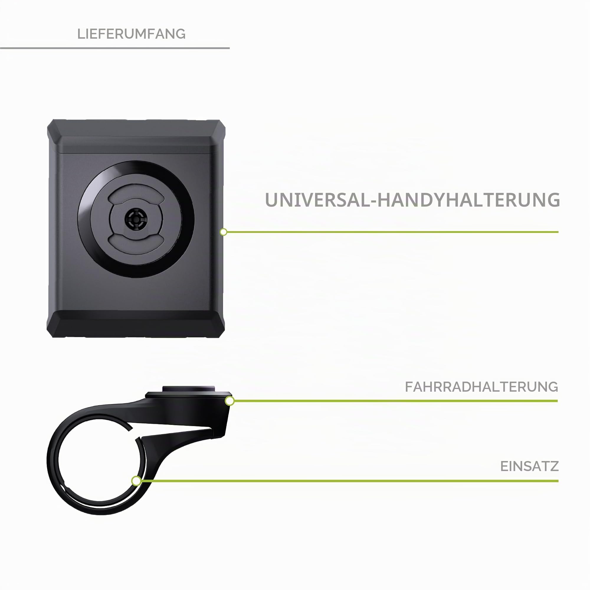 SP CONNECT Bike Bundle Universal Phone Holder SPC+ | Handyhalter für Fahrradlenker | Mountainbike Rennrad Handy Halterung