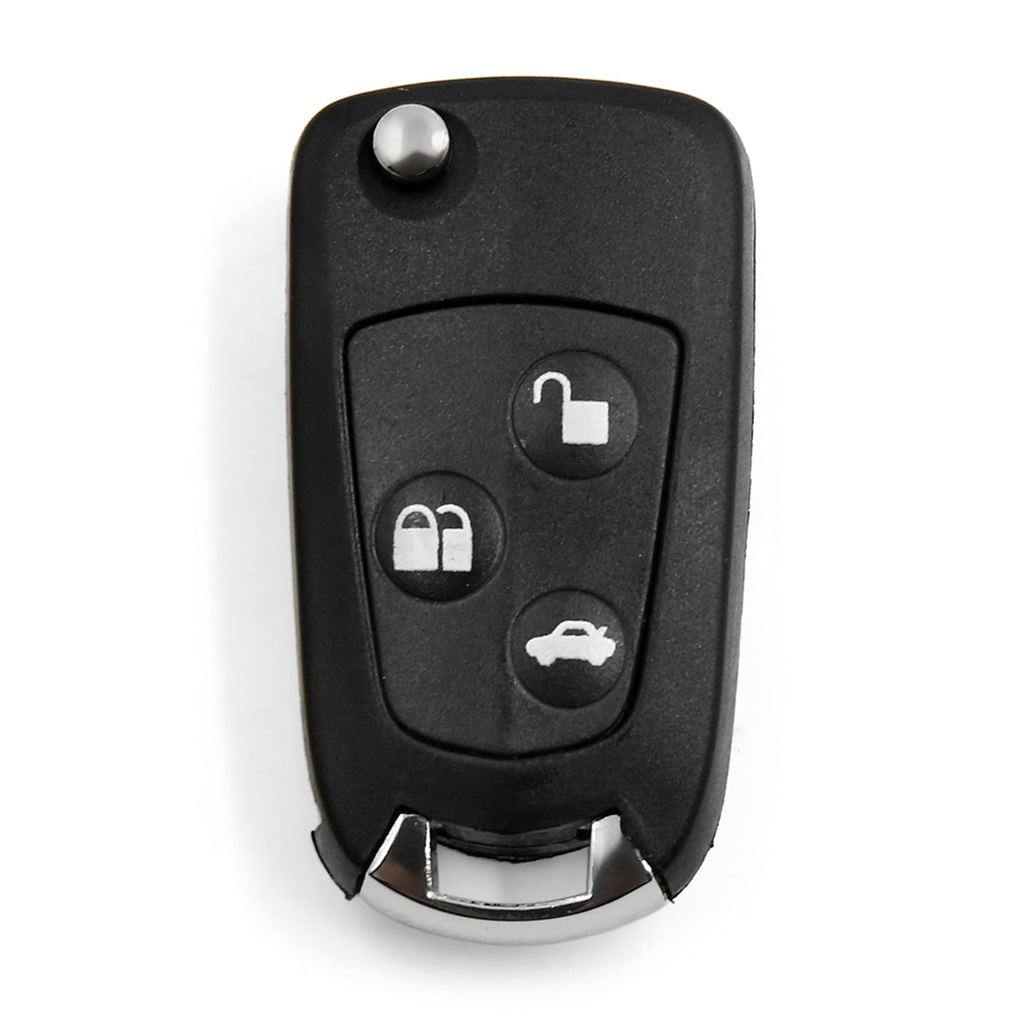 uxcell Car Replacement Key Fob Shell Case for Ford Mondeo Fiesta Focus 3 Key Button Black