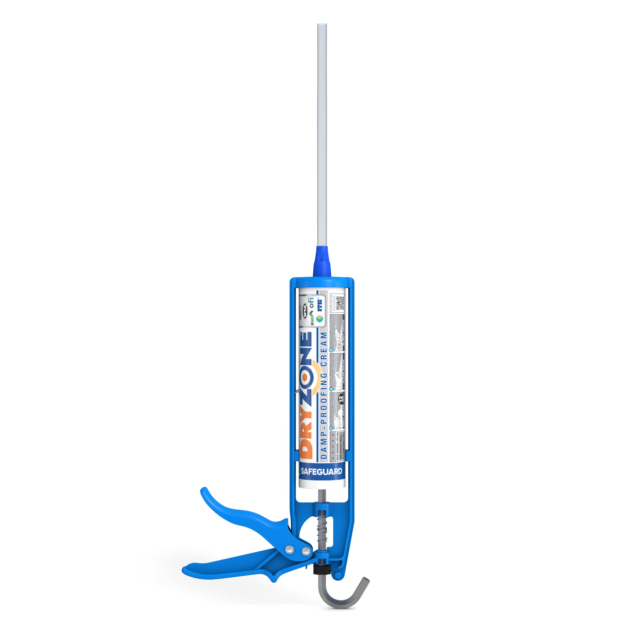 Safeguard Cream Dryzone Damp Proofing (310Ml Dpc Injection + Cox Mastic Gun) High-Strength, Bba & Wta Approved Rising Damp Treatment
