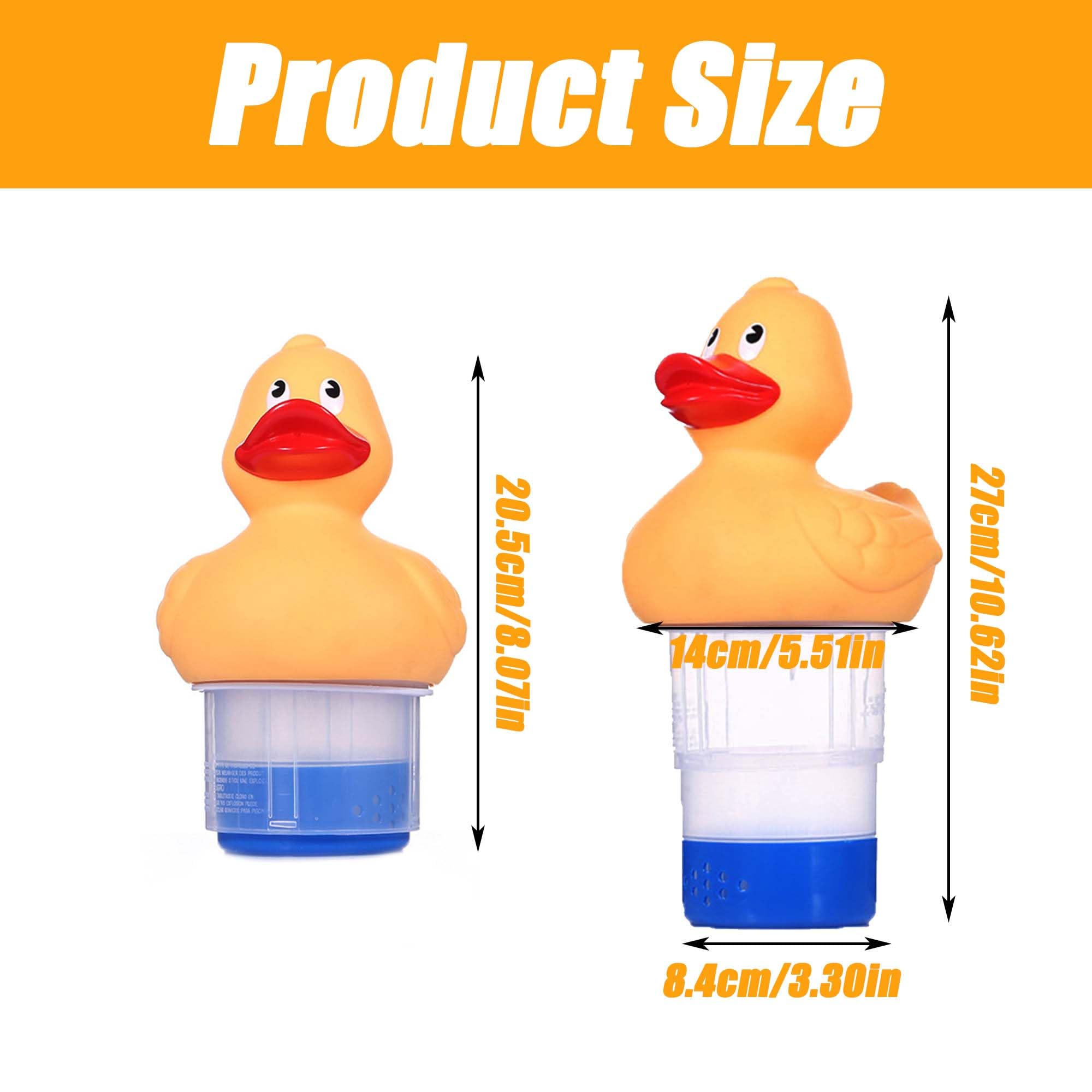 ZAHD Support de Tablette Flottante Distributeur de Chlore pour Piscine Distributeur de Chlore Flottant et de Produits Chimiques Flotteur de Chlore pour Piscine Extérieure pour piscines spas (Jaune)