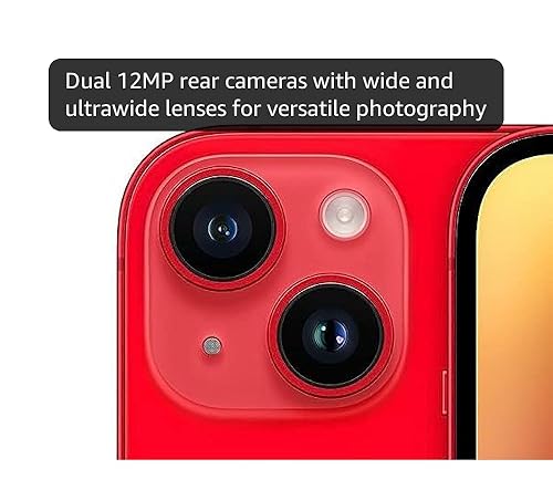 Amazon.com: Apple iPhone 14, 128GB, (Product) Red for Cricket
