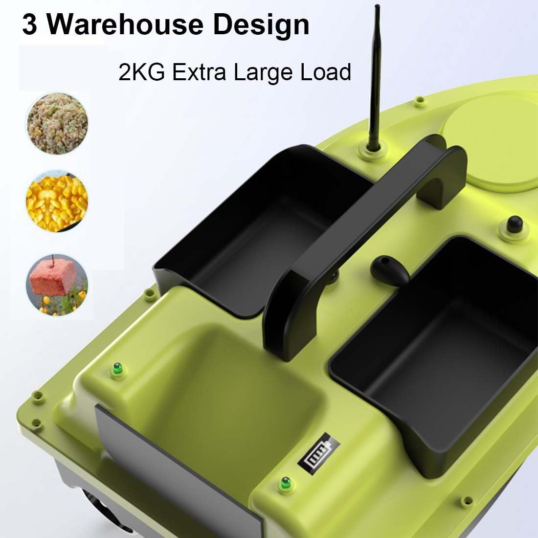 Bateau Appât De Pêche Télécommandé SENDERPICK - GPS, 5200 MAh, Charge 2kg, 500m