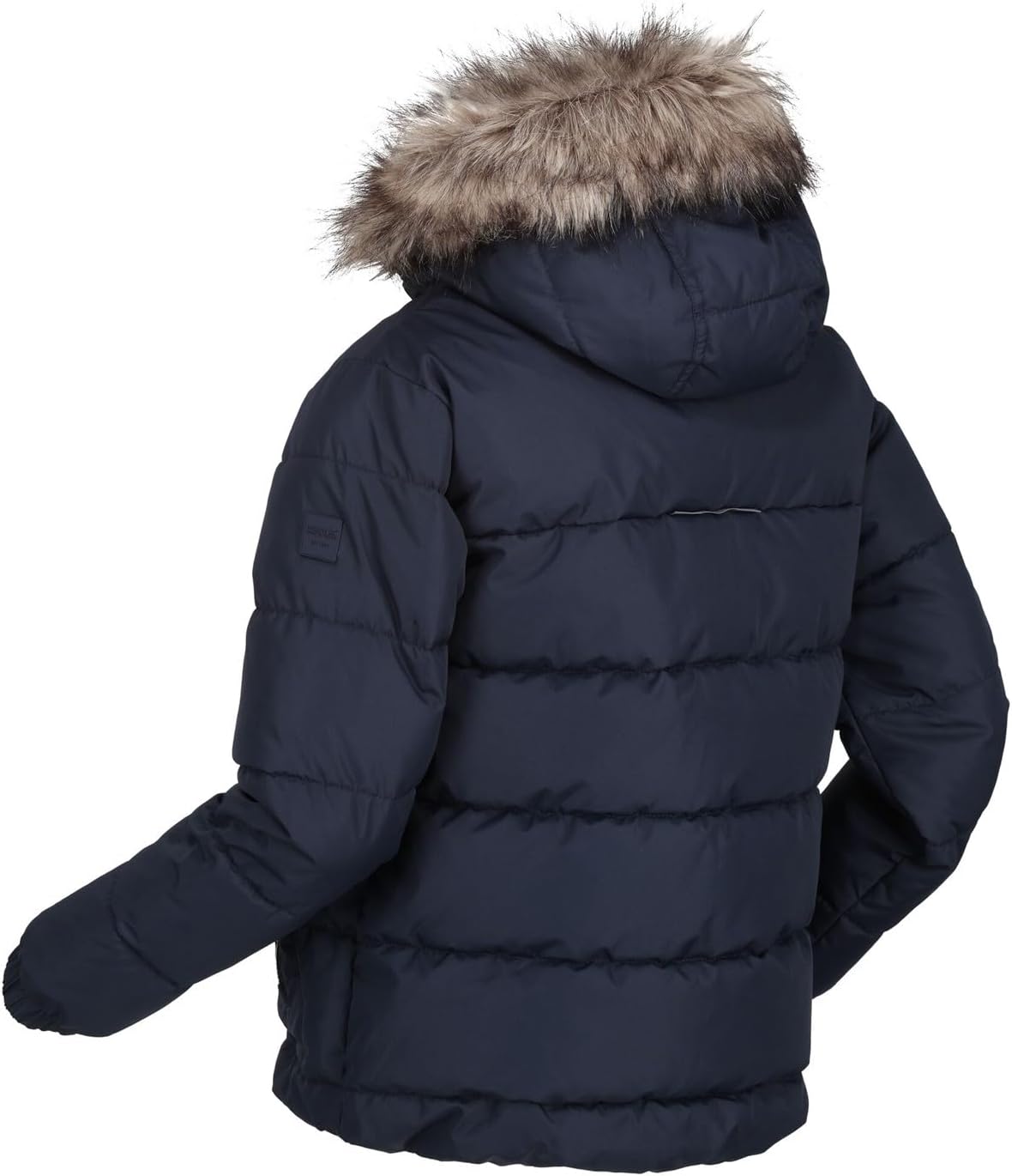 レガッタ子供/キッズフェイクファートリムパーカー