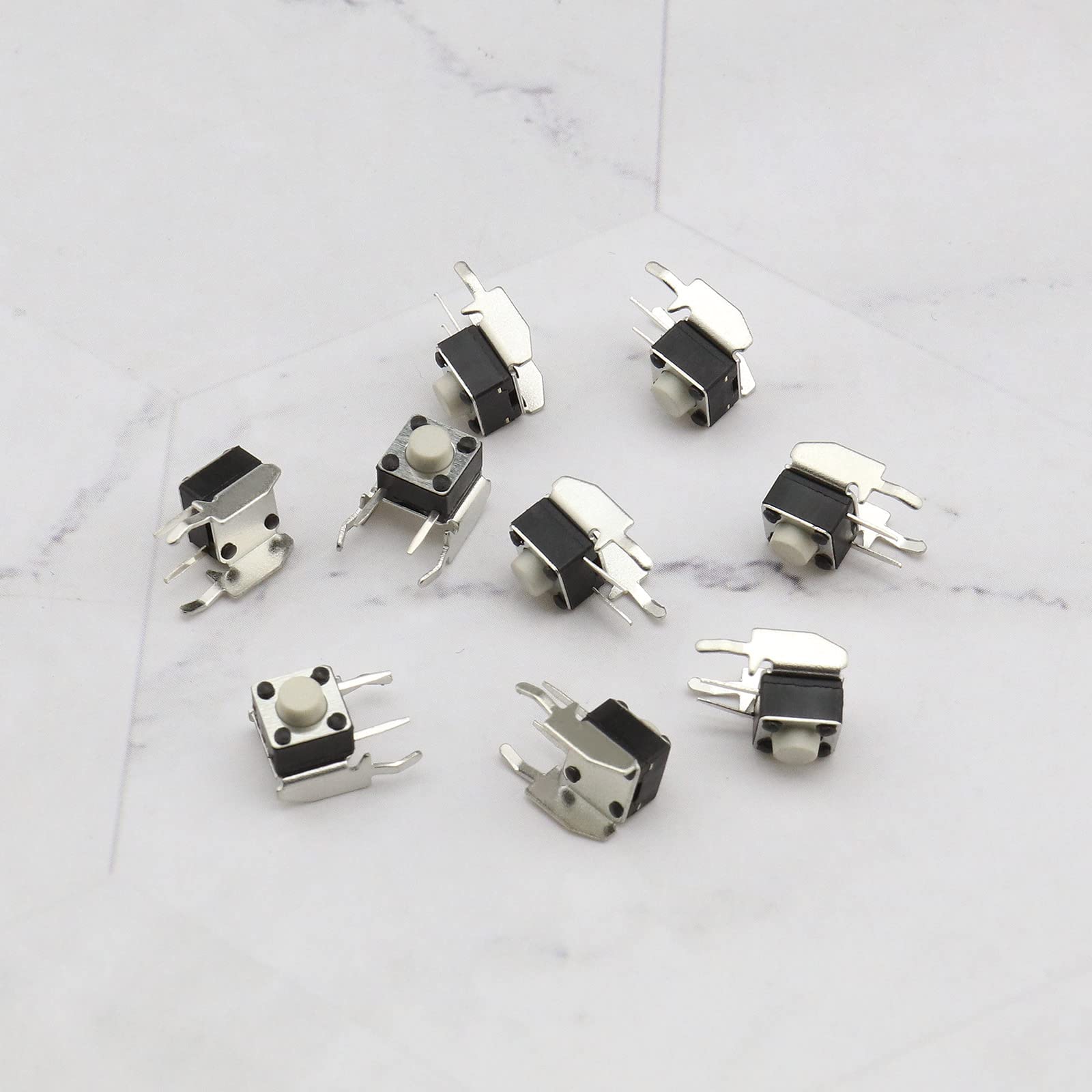 ECSiNG RB LB Lot de 10 boutons de rechange pour pare-chocs Compatible avec manette Microsoft Xbox One Xbox 360 Noir 6 x 6 x 5 mm