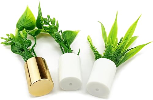 Miniatura 6 de 3 piezas de plantas en maceta en miniatura, árboles artificiales 112, mini casa de muñecas, escena vegetal, modelo bonsái, decoración de paisaje