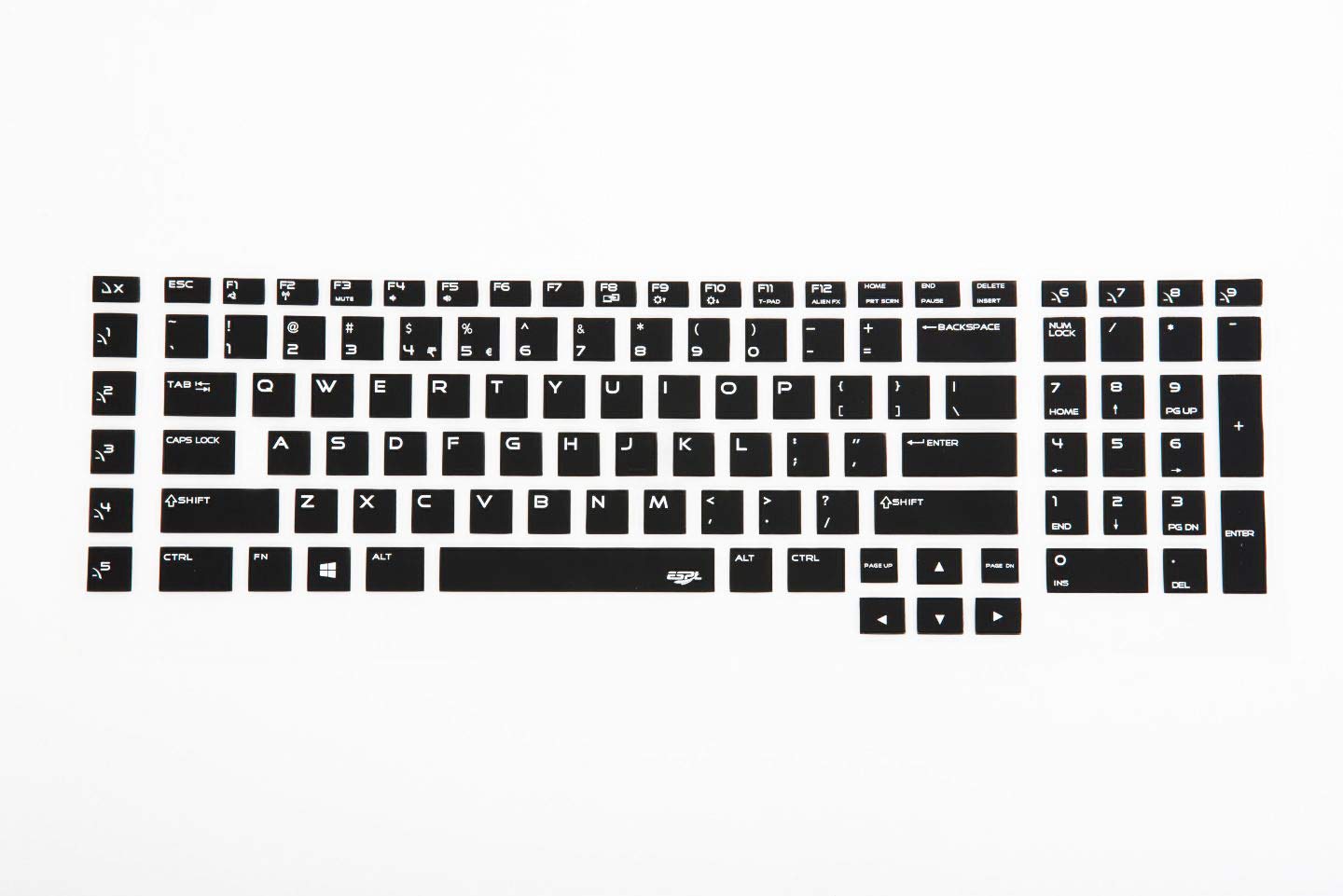 Saco Keyboard Silicon Protector for Dell Alienware 18(2013 Version), Alienware 17 R2 R3 R4(2015/2016 Version), Alienware M17(2015 Version) Gaming Laptop - (Black with Clear) (B07QHW61PS) Amazon Price History, Amazon Price Tracker