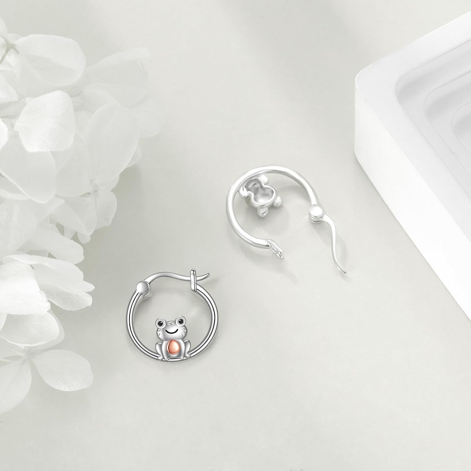 Animal Earrings 925 Sterling Silver Cute Animal Hoop Earrings Jewelry Gifts for Women