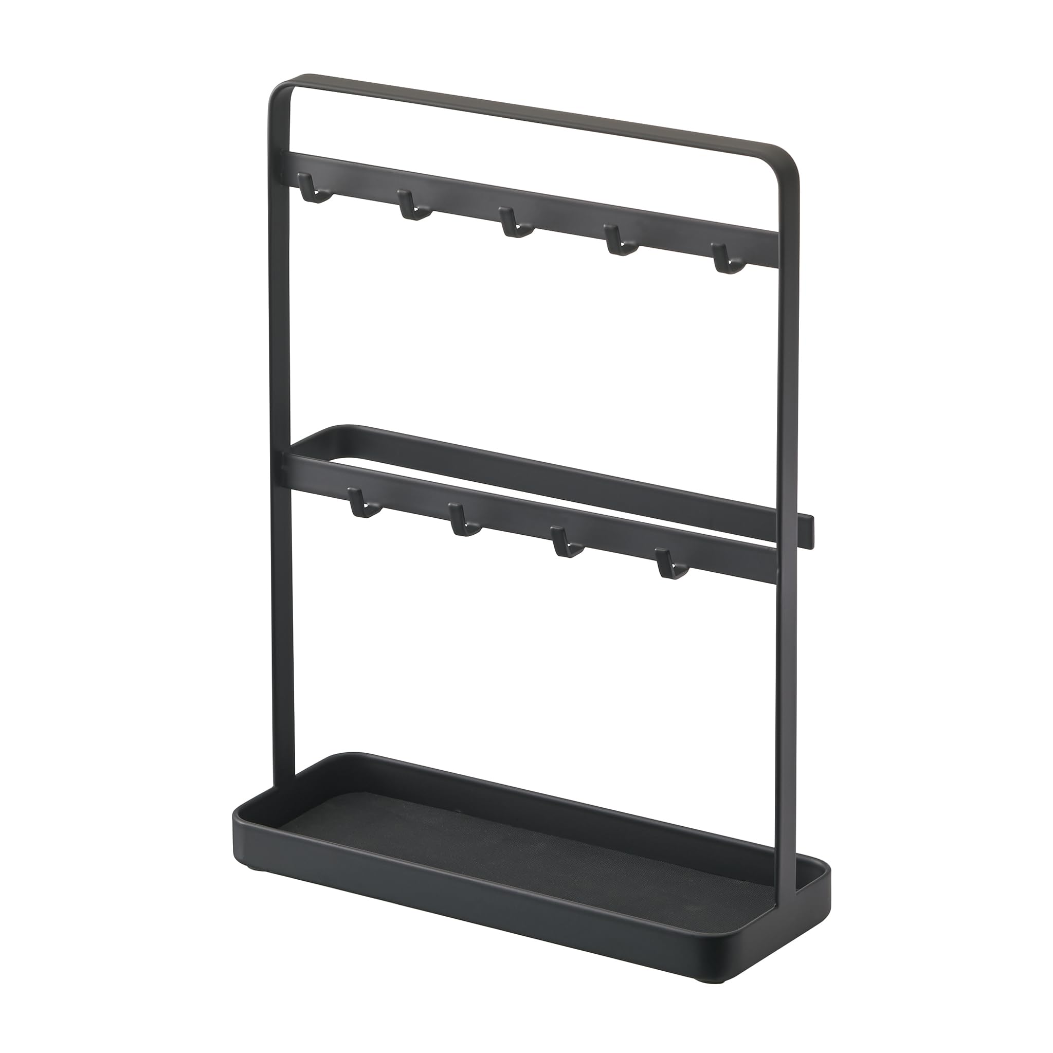 Yamazaki 2778 SMART Key Hook Stand, black, Steel, 20 x 7.5 x 27 cm