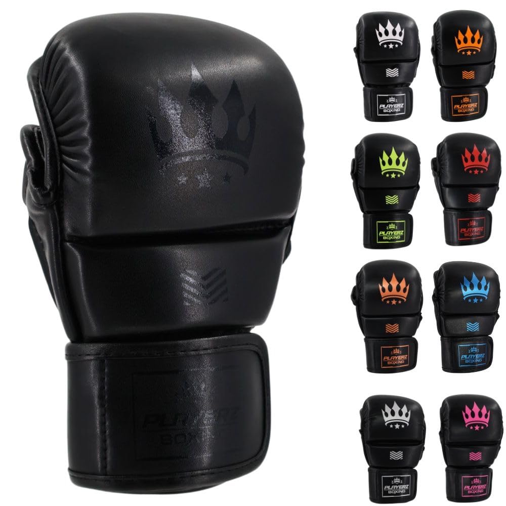 Playerz Element Adult MMA Sparring Gloves - Full Protection, Comfort, and Performance for Grappling, Striking, and Sparring, Durable Lightweight Gloves for Men and Women