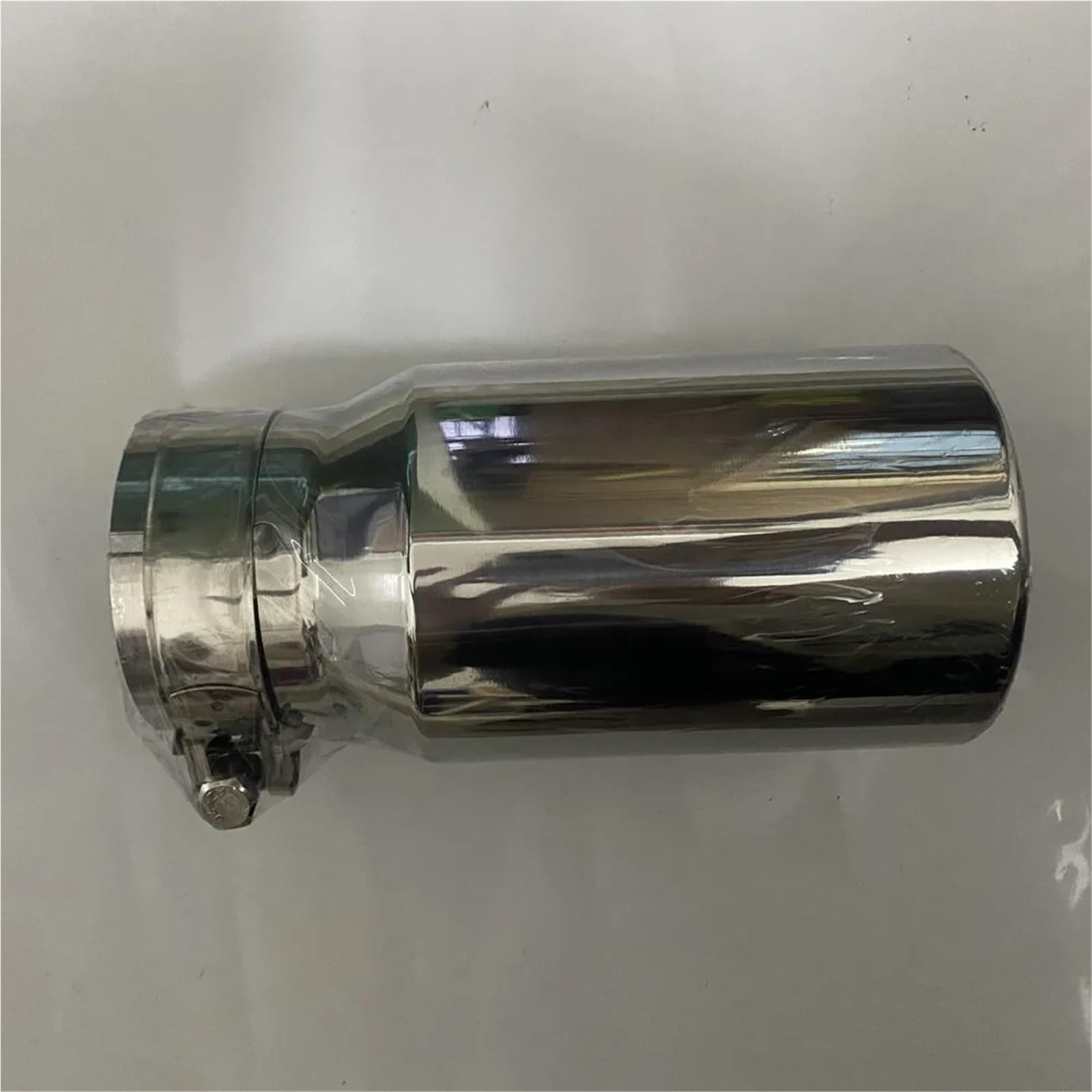 Terminale Tubo Coda IN 76 Out 101mm Terminale Di Scarico Universale Tubo Piatto Marmitta Dritta 3 Pollici Materiale: Acciaio