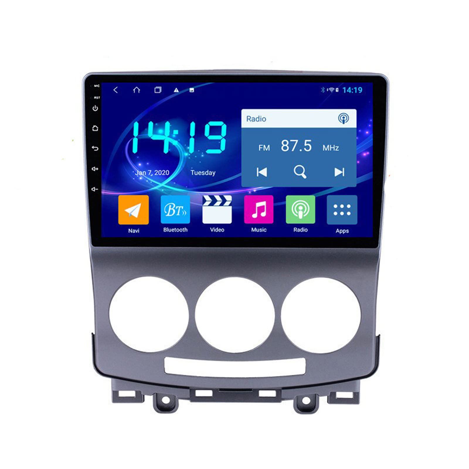 Android 10 GPS Multimedia for M5 2005-2010, Radio DVD Navigation Player Support Bluetooth WiFi, DSP Split Screen + Carplay, IPS 2.5D Screen, 8 Cores 3/4G+WiFi