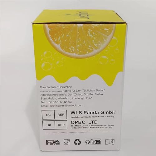 Miniatura 8 de Lechin Exprimidor de mano - Exprimidor de cítricos con forma de limón - Exprimidor de limón a mano con dos opciones de prensa para diferentes frutas