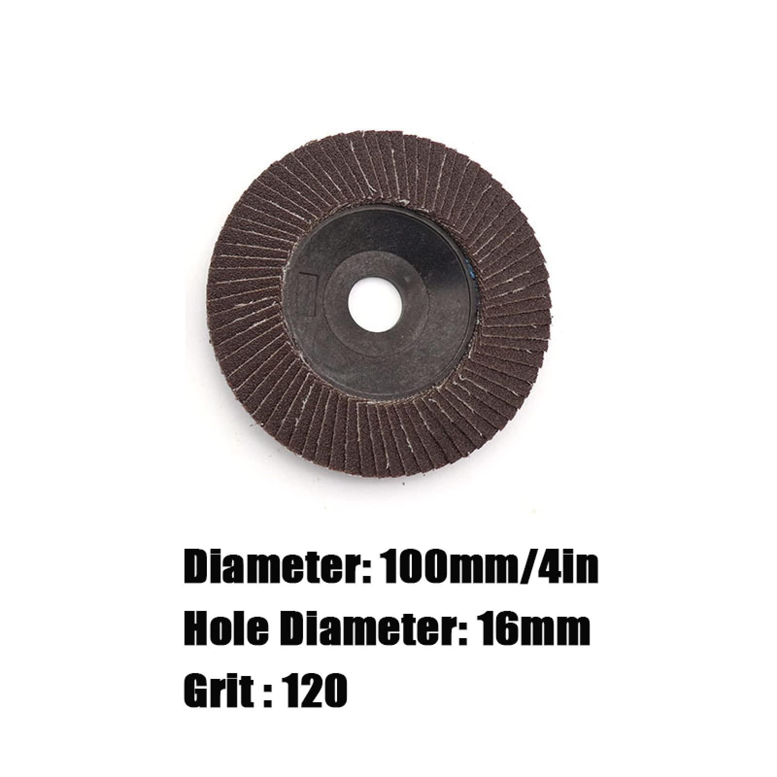 Angle Grinder Discs 10pc 60/80/120 Grit Hole Dia 16mm Abrasive 100mm Polishing Grinding Wheel Quick Change Sanding Flap Disc for Grit Angle Grinder,10pc grit 60 polishing(10pc grit 120)