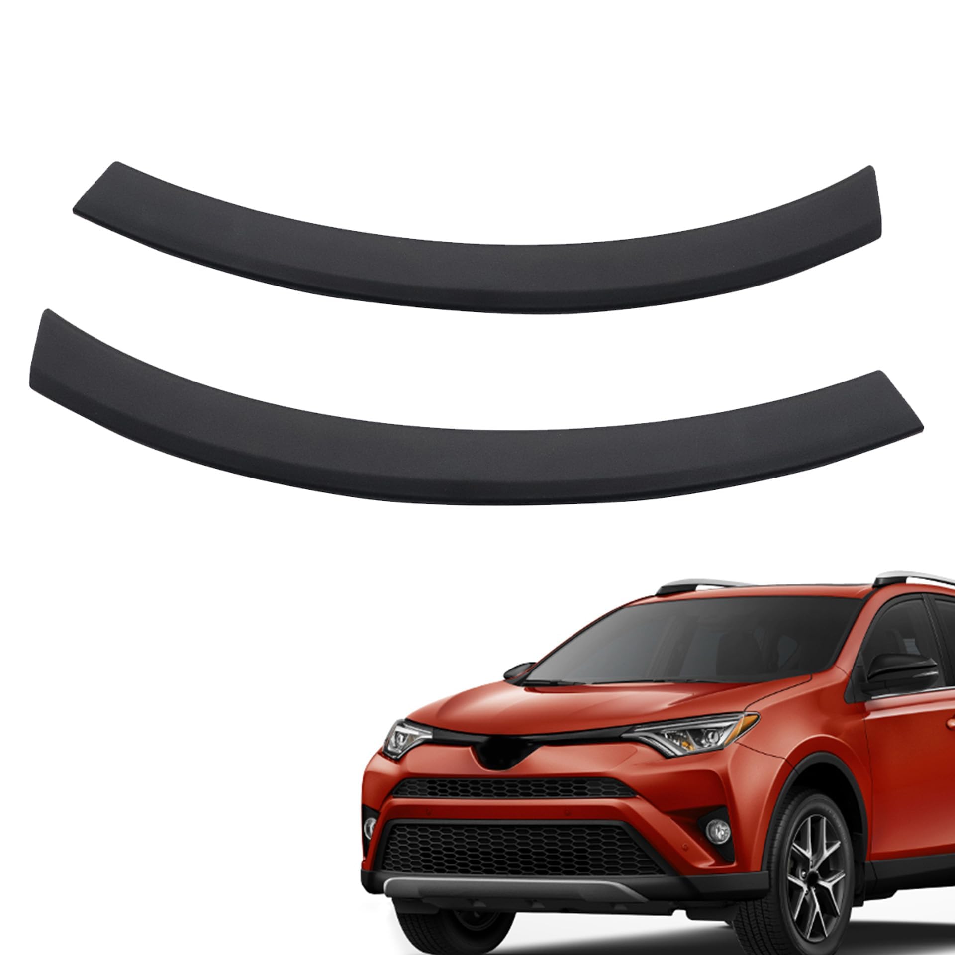 GXARTS 2Pcs Front Bumper End Caps Compatible with Toyota RAV4 2016-2018 Textured Right & Left 521120R050 521130R050