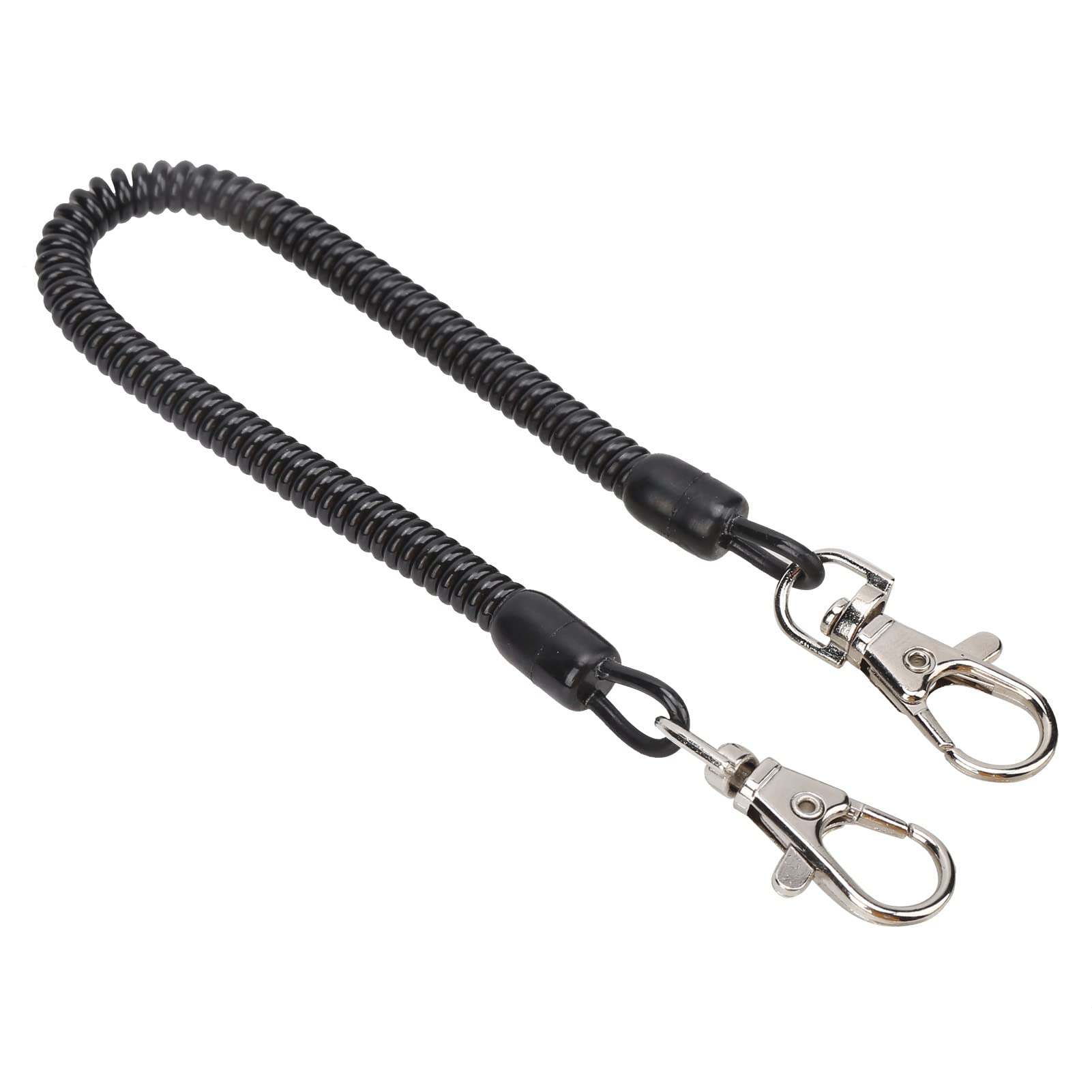 Cordino A Spirale Retrattile Per Attrezzi Da Pesca E Kayak - Con Clip In Metallo, Impermeabile, 1 M Di Estensione Cordino A Spirale Retrattile Per Attrezzi Da Pesca E Kayak - Con Clip In Metallo, Impermeabile, 1 M Di Estensione