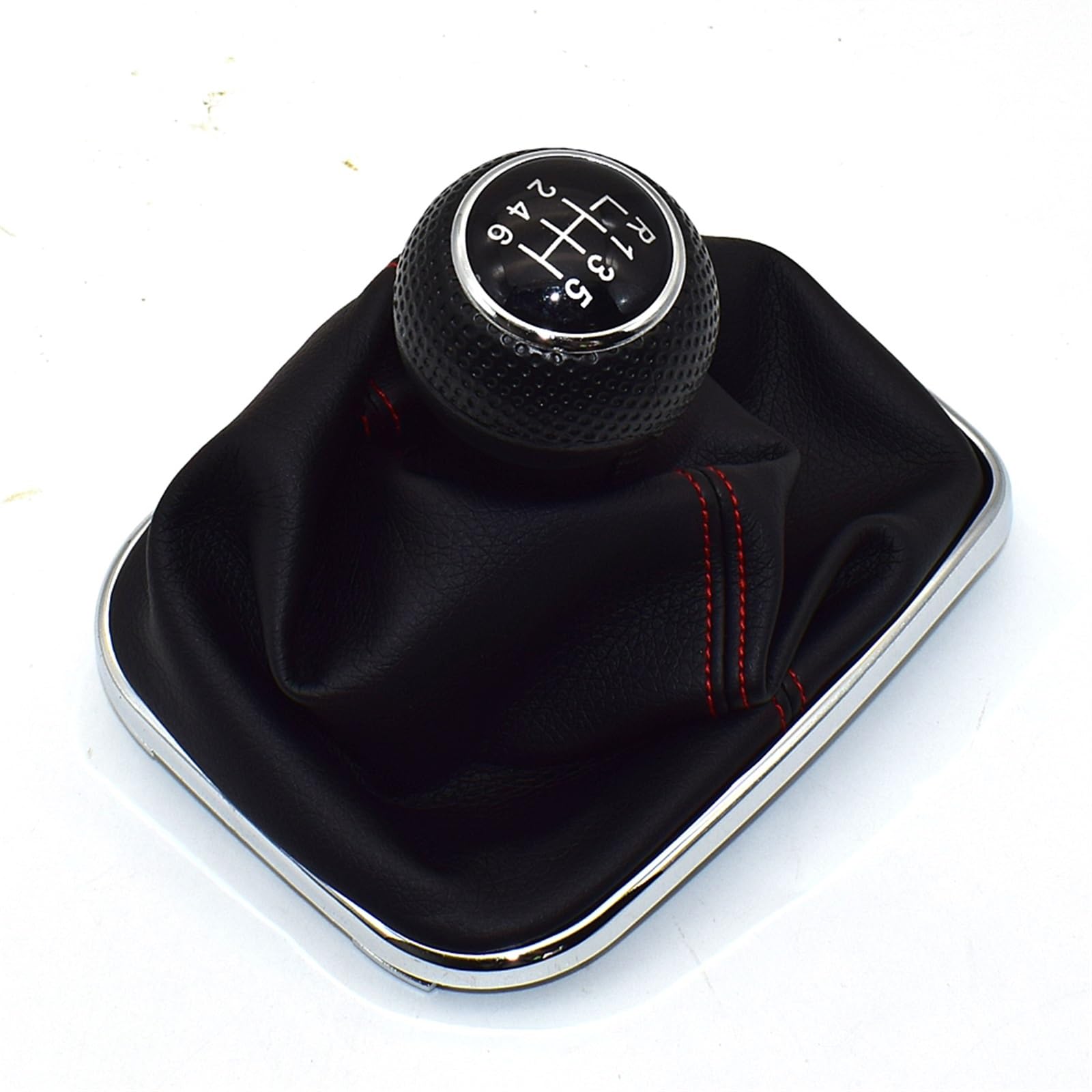Wxnlbb 6 Speed Compatible With Volkswagen Vw 1999-2004 Golf 4 Iv Mk4 Gti R32 Bora Jetta Mt 23Mm 5/ Car Gear Shift Knob Lever Shifter Gaitor Boot(6 Speed)
