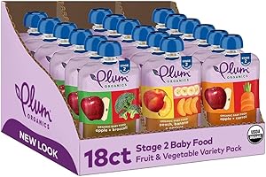 Plum Organics Stage 2 Organic Baby Food: Squeezy Goodness for Tiny Tummies