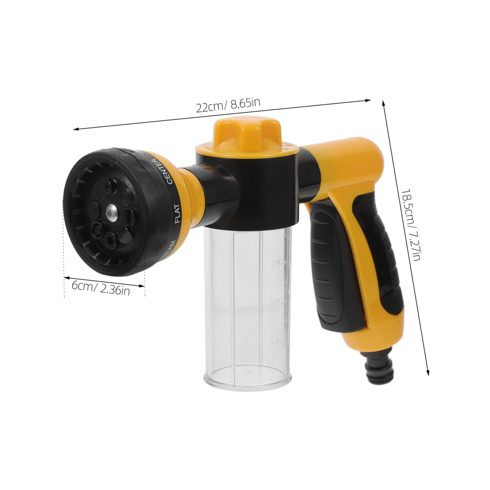 Milisten Garden Hose Sprayer Nozzle Dog Bath Spray Attachment Pet Bathing High-Pressure Water-Saving Easy to Use