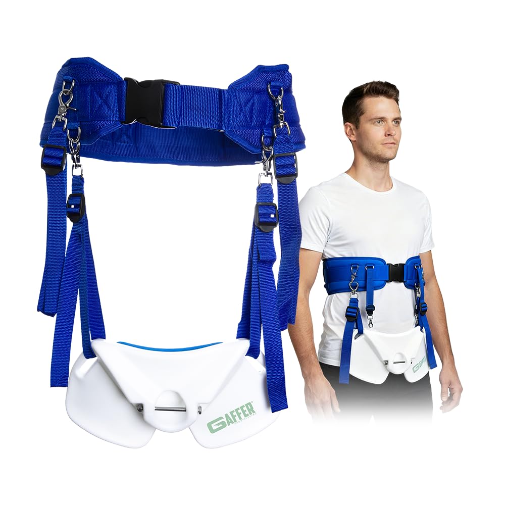 GAFFER SPORTFISHING Wide Body Adjustable Fishing Belt with Rod Holder - EVA Foam Padding, Ideal for Boat Fishing