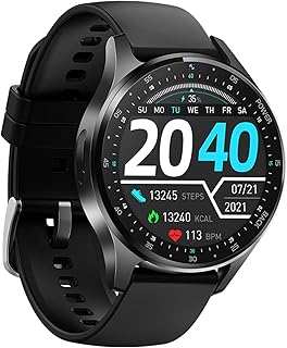 Hudhowks Ip68 Waterproof Smartwatch,IP68 Smart Watch for Men - IP68 Smart Watch IOS Phones with Wireless Call, Face ID Unlock, Blood Oxygen, Heart Rate Tracking, Fitness Tracker