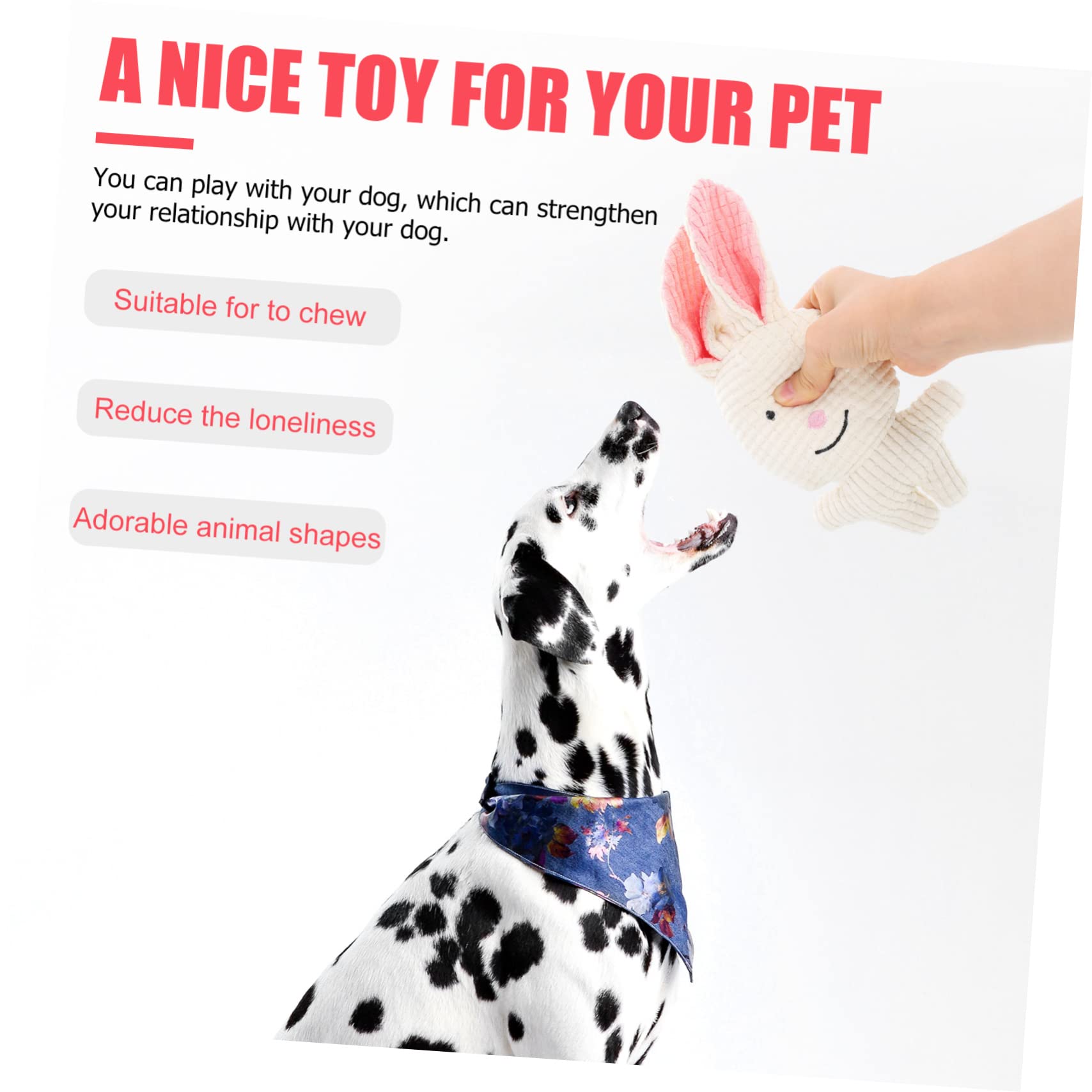 INOOMP 5stücke Plüsch Quietschspielzeug Für Hunde Robustes Kauspielzeug Aus Hochwertigem Material Für Spielen Und Zähneputzen Interaktives Spielzeug Für Kleine Und Mittelgroße