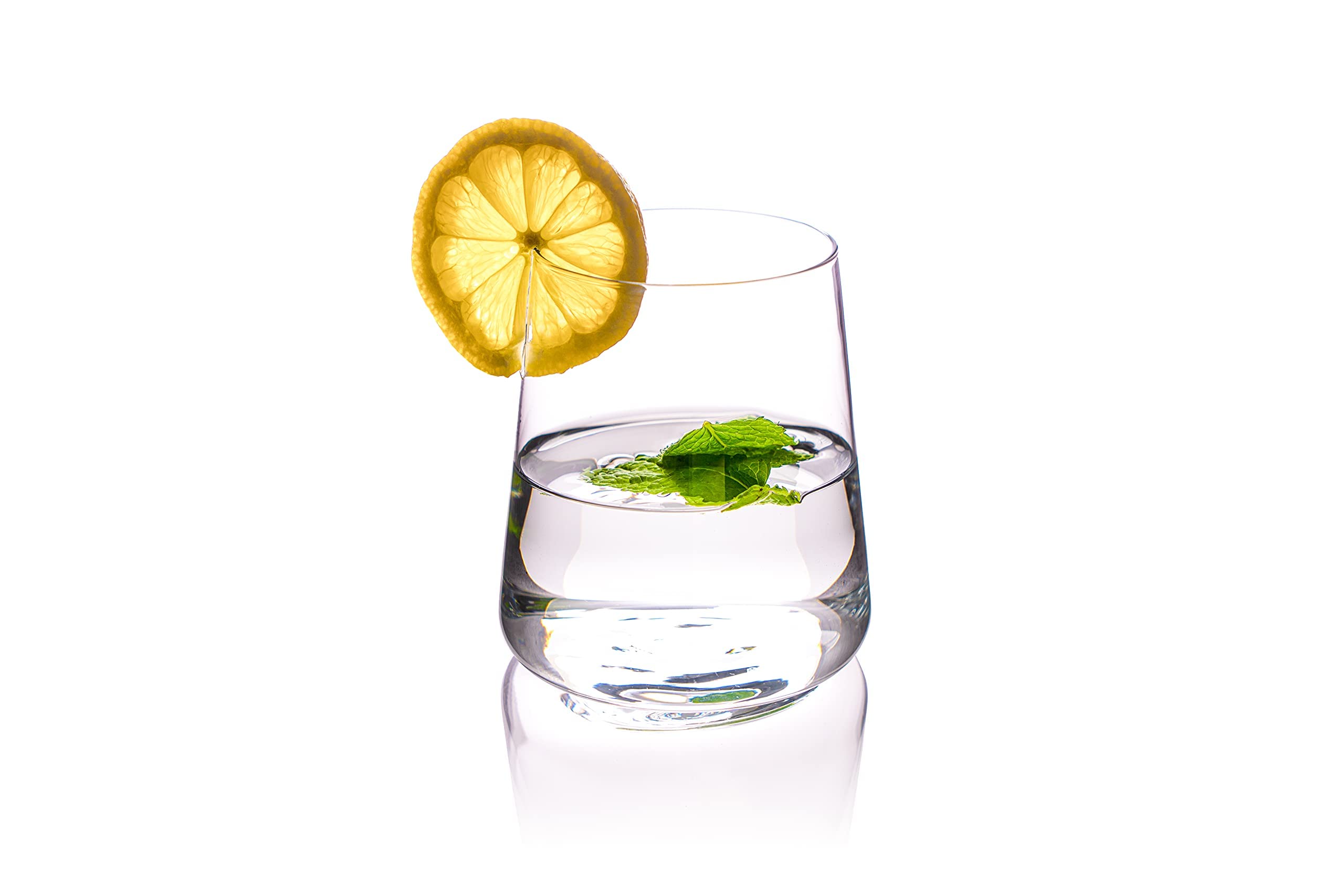 Krosno Szklanka do wody, napojów i innych zimnych napojów, zestaw 6 sztuk, 380 ml, kolekcja awangardowa, idealna do domu, restauracji i na imprezy, nadaje się do zmywarki i kuchenki mikrofalowej
