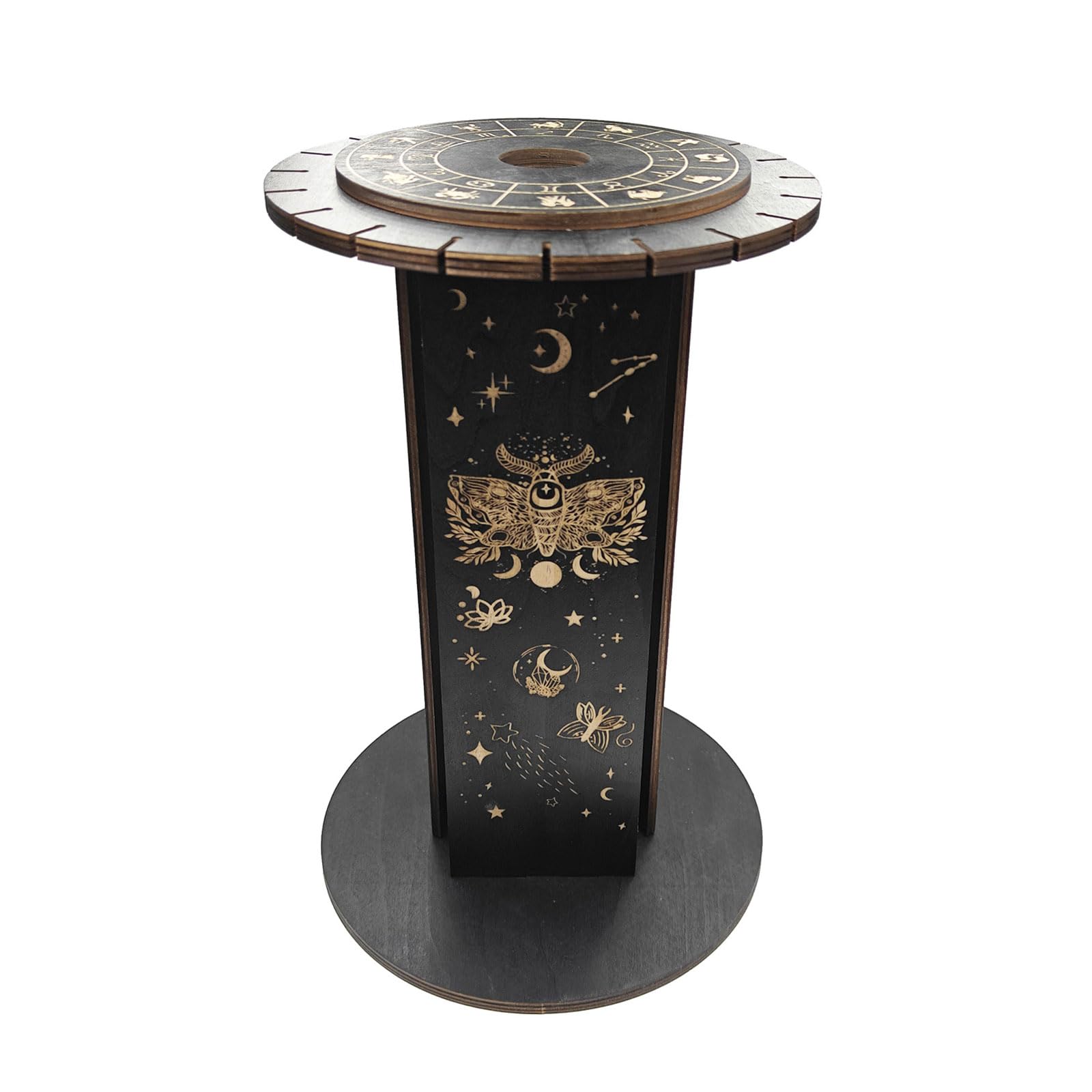 Nucelit 360 Rotatable Crystal Display, Crystal Display Shelf Holder Perfectly for Showcasing Crystals in Any Setting Rotating Base