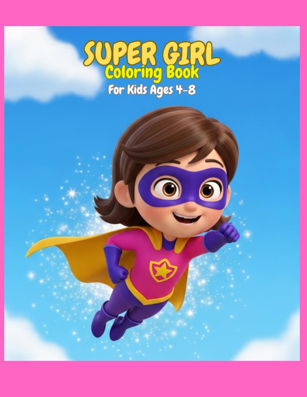Super Girl Coloring Book: 50+ Fun and Empowering Coloring Pages for Kids Ages 4-8 | Inspiring Superhero Girls, Careers, and Adventures