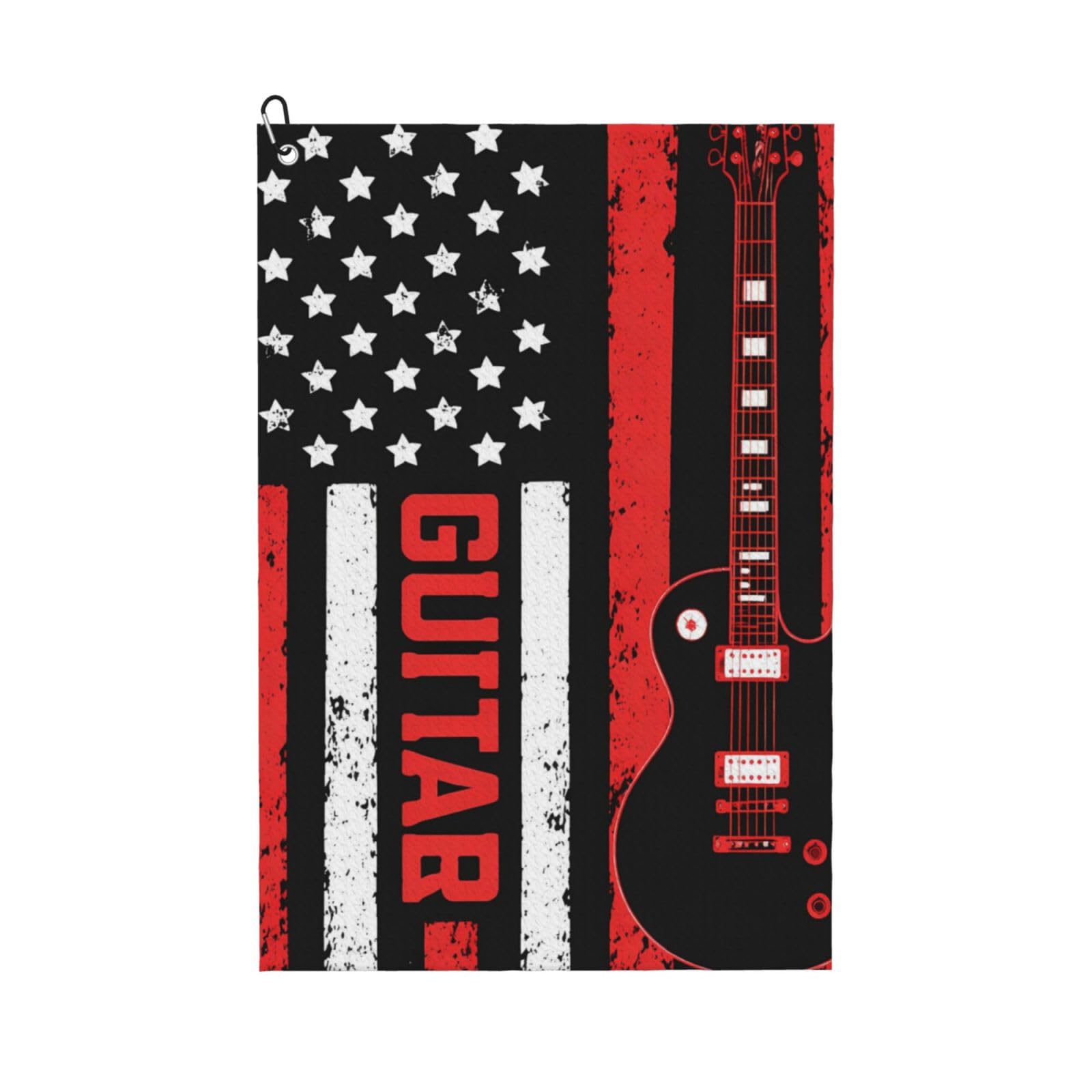 BSDFGSDD US Flag Guitar Golf Towel 24 x 16 inches
