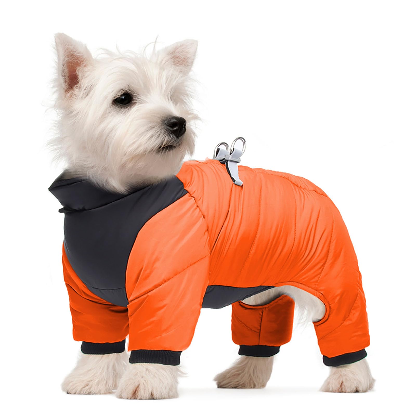 UOSIA Dog Winter Coat Four Legged Warm Dog Jacket Windproof Waterproof Full Body Dog Snowsuit Puppy Snow Jackets Cold Weather Dog Puffer Jacket for Small Medium Dogs