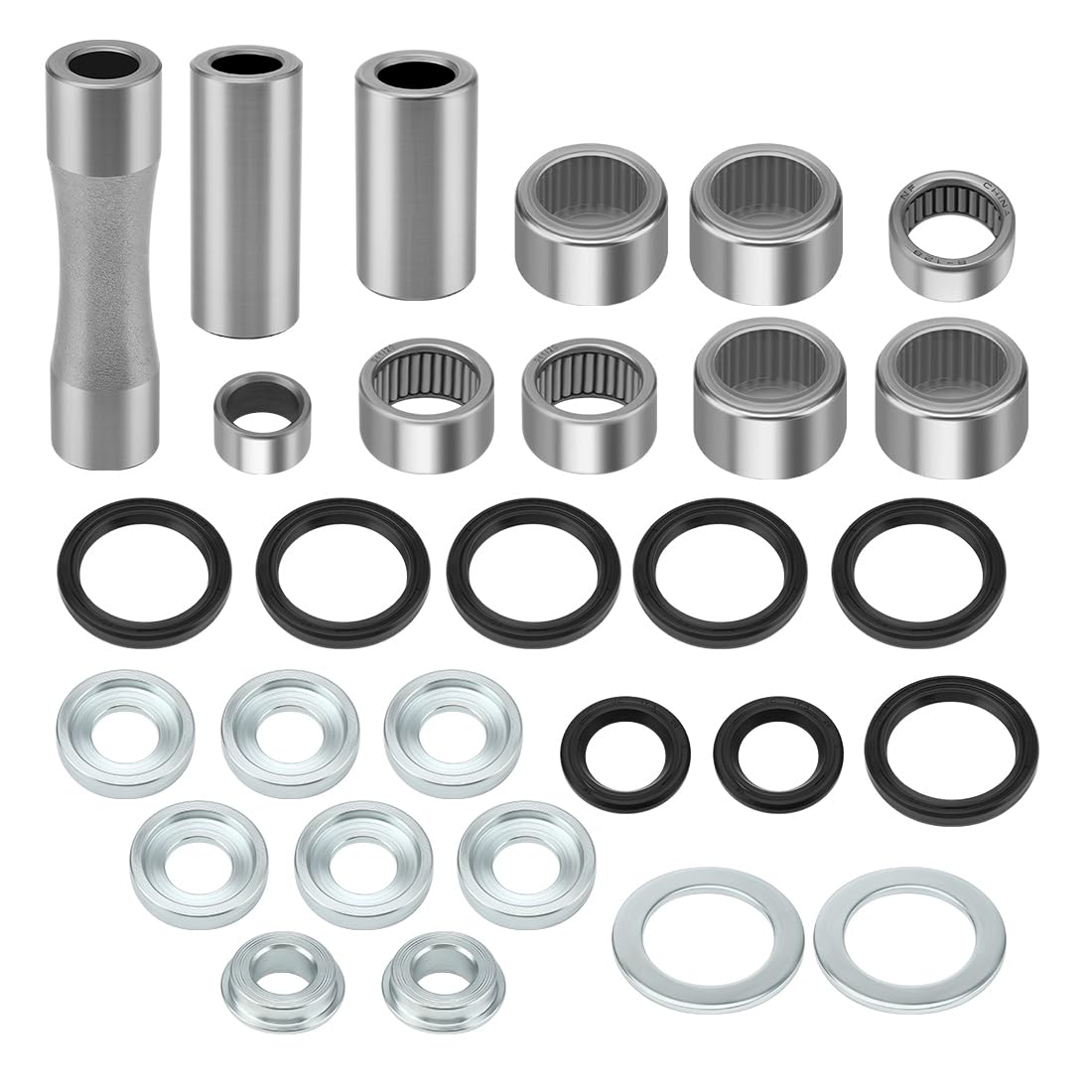 Kit de reconstrucción de rodamientos de bieletas compatible con Honda CR125R CR250R CRF250X CRF250R CRF450R CRF450X 2005-2017 52473-KZ4-J20