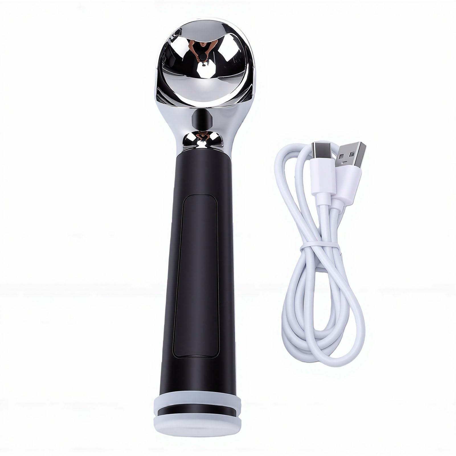 Keenso Cuillère à Glace Chauffée Rechargeable, Cuillère à Glace électrique Chauffante pour Dure