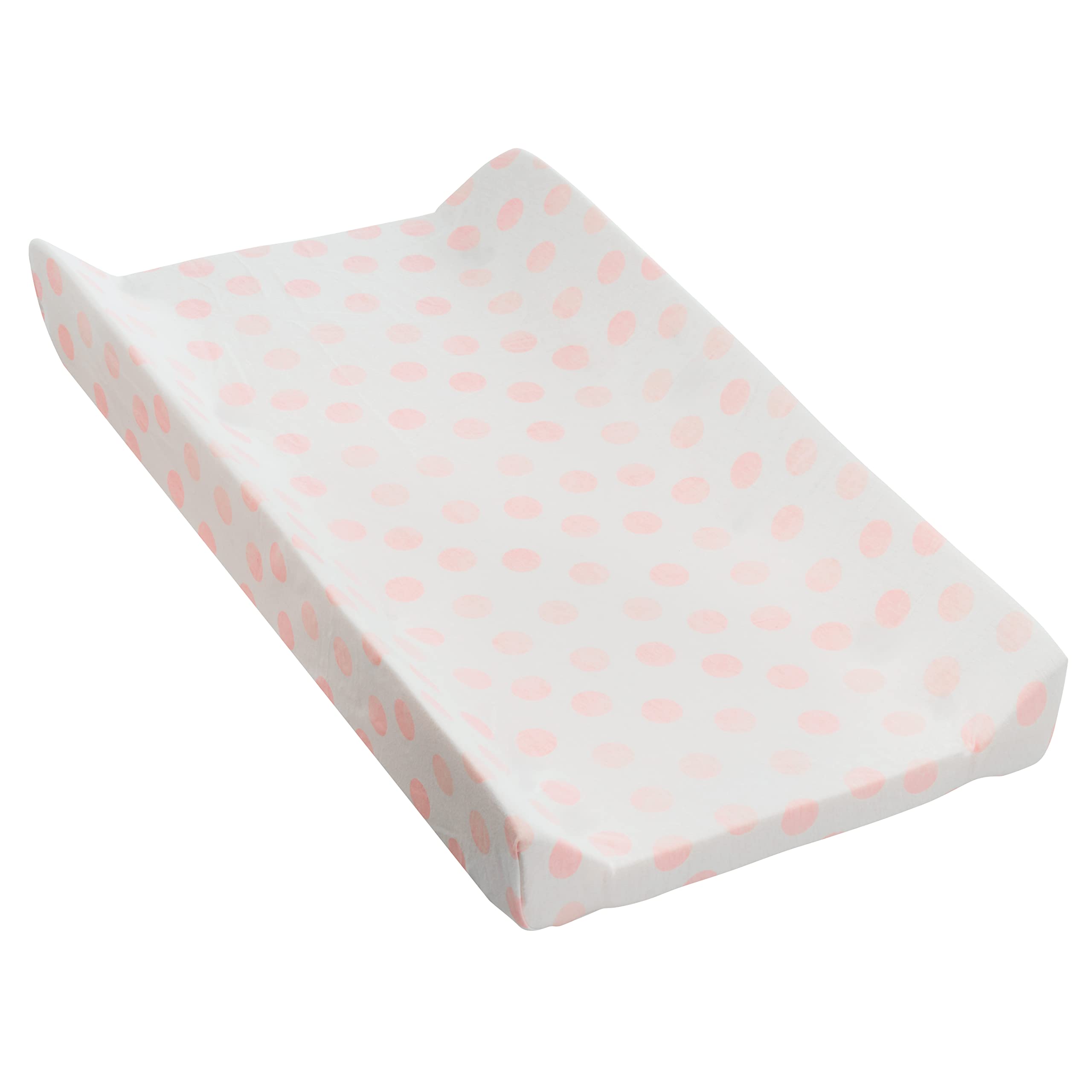 Funda para cambiador – Acuarela Rosa Lunares – 100% algodón Jersey – Se adapta a cambiadores estándar 3