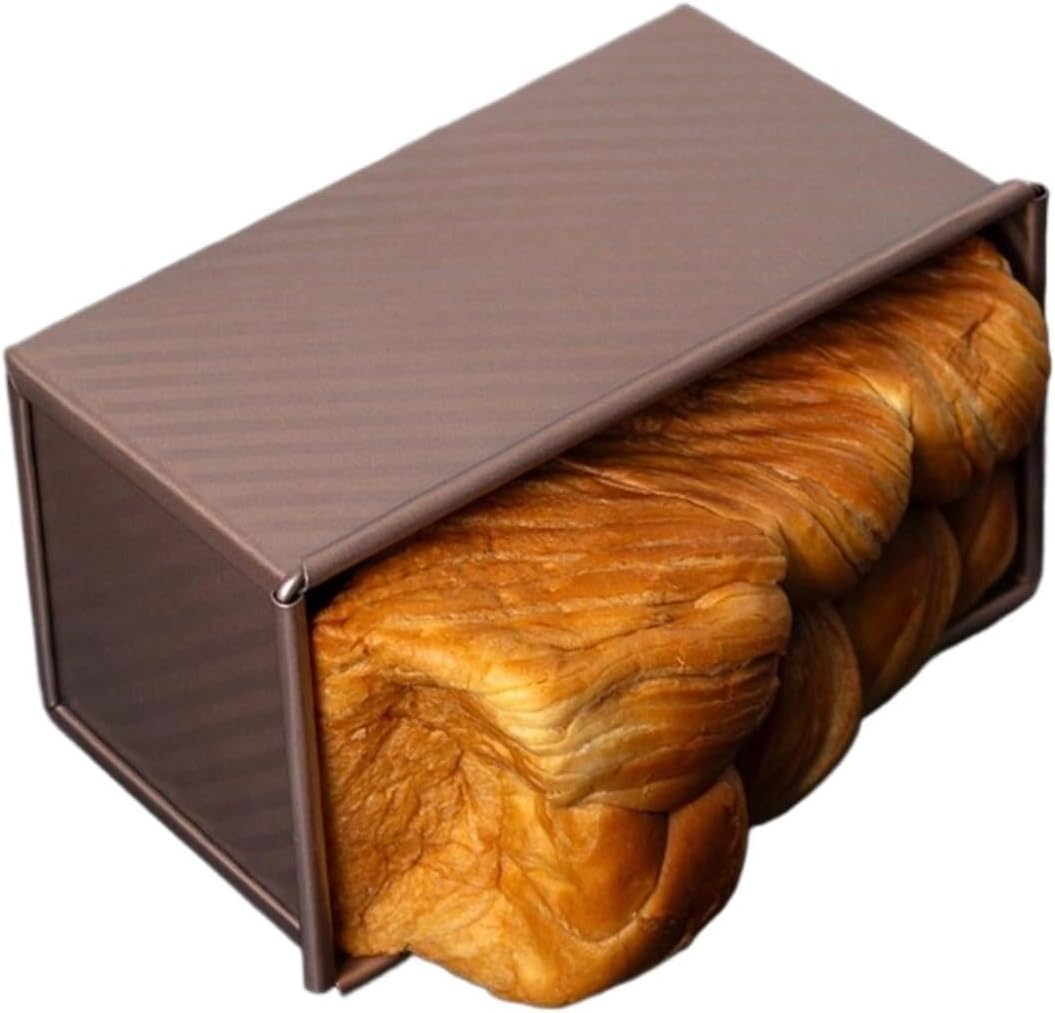 Large Oblong Corrugated Bread With Lid Non-Stick Toast Mold For Cake, And Pastry Baking