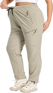 Baleaf Women's Plus Size Hiking Pants - Lightweight, Quick Dry, Water Resistant