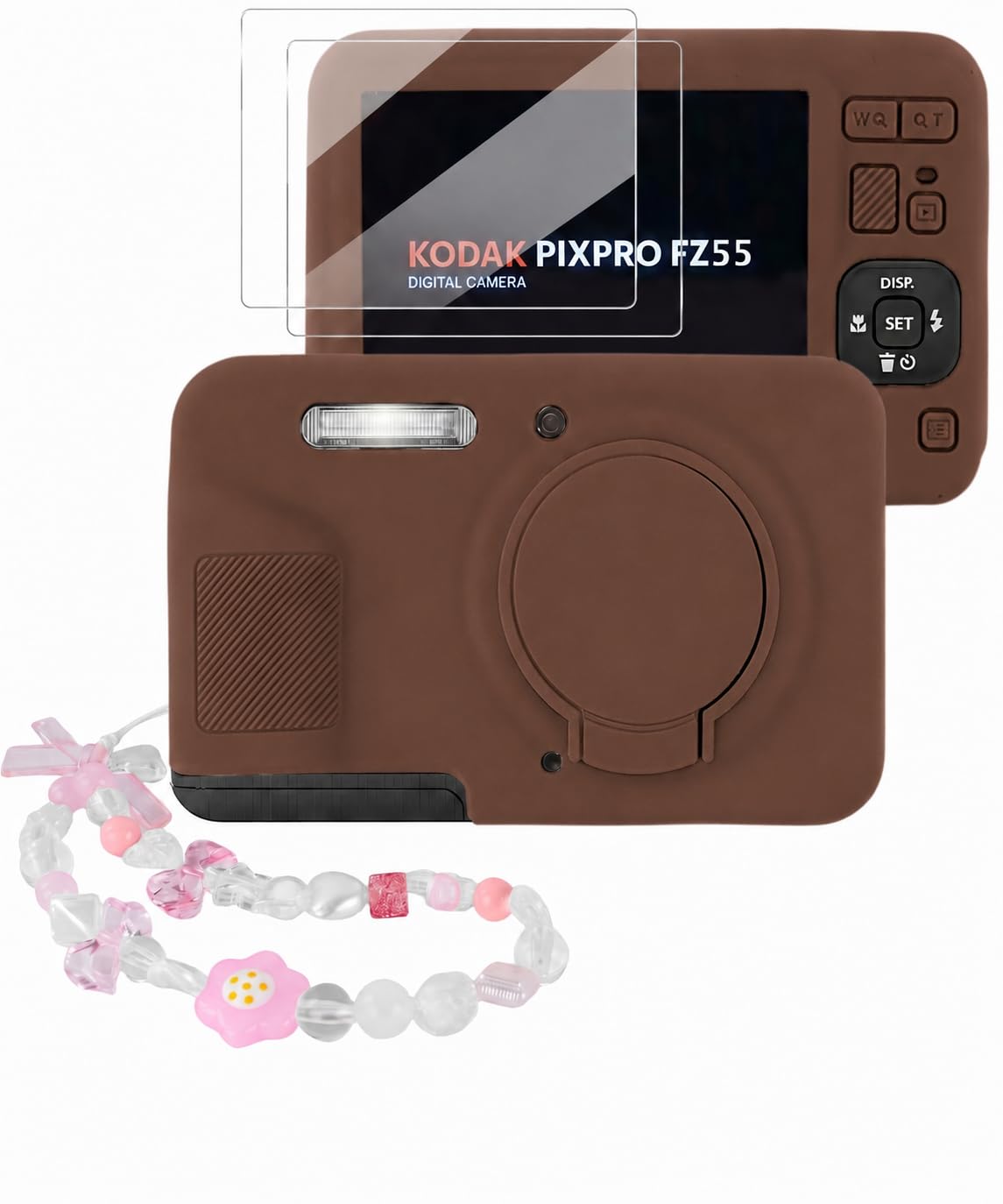 Seltureone Camera Case for Kodak PIXPRO FZ55 with 2-Pack Screen Protector