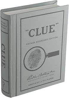 WS Game Company Clue Linen Book Vintage Edition Board Game