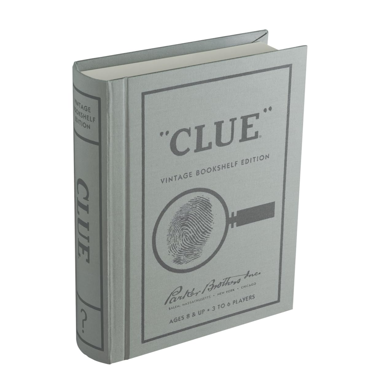 WS Game Company Clue Linen Book Vintage Edition Board Game
