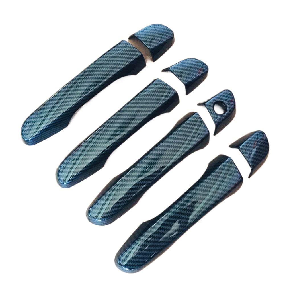 Hoping Carbon Fiber Door Handle Cover Molding Catch Garnish Overlay Cap Compatible with Ix25 2015 2016 2017 2018 2019(Carbon Fiber Handle)
