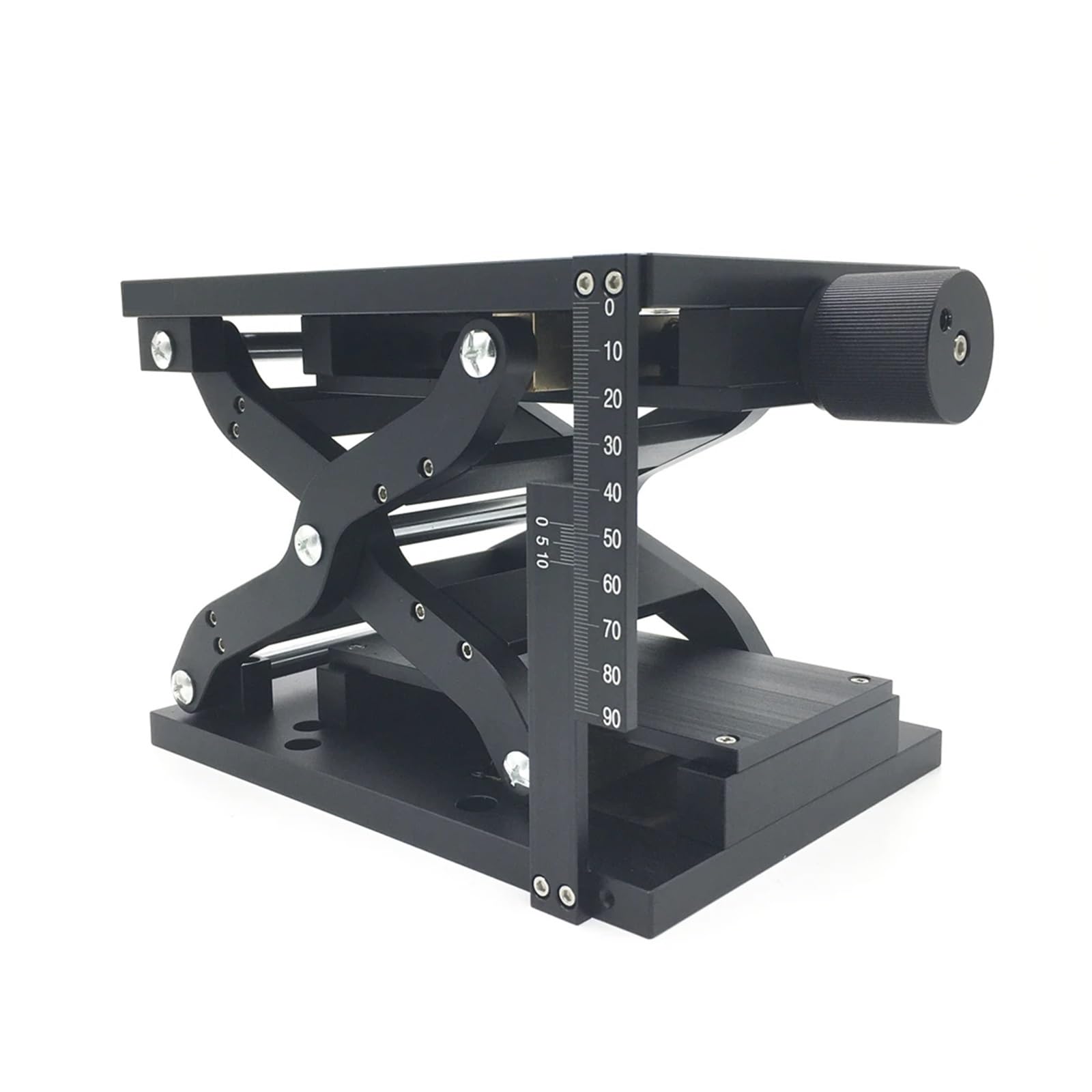 IGNVXMGKP Manual Sliding Table, Scissor Z-Axis Vertical Lifting Platform Linear Stage Displacement Platform 120 * 80 210 * 150mm(60mm Stroke)