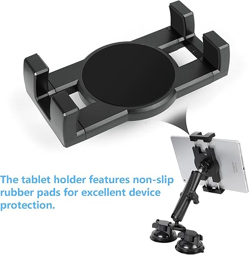 Miniatura 4 de Pilots - Soporte para tablet con ventosas dobles fuertes, soporte universal para iPad para aviones, coche, barco, camión, parabrisas, compatible con